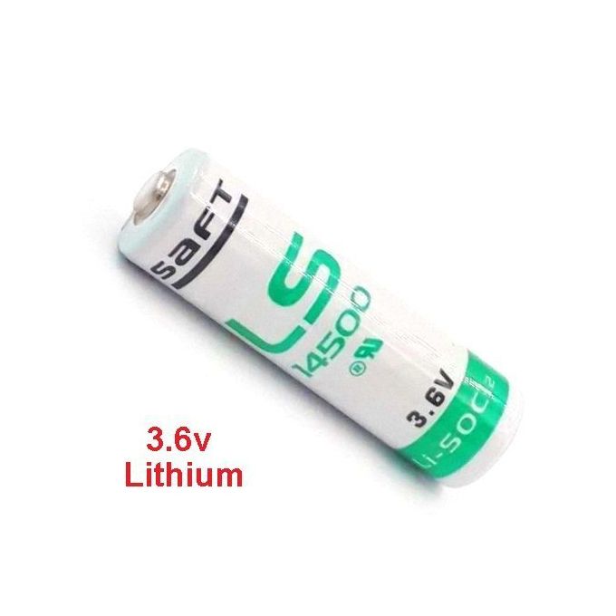 Saft Batterie 3.6v Lithium Li-SOCI2 LS 14500 Pile // 3.6volt Taille AA Sans Emballage