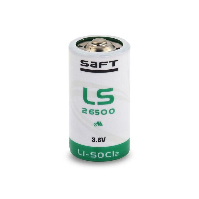 Saft LS26500 C size Lithium 3.6V Thionyl Chloride Battery - Bobbin Type