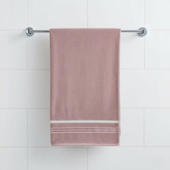 Serviette de toilette - AYA HOME - Rose - Coton doux - Absorbante - Lavable