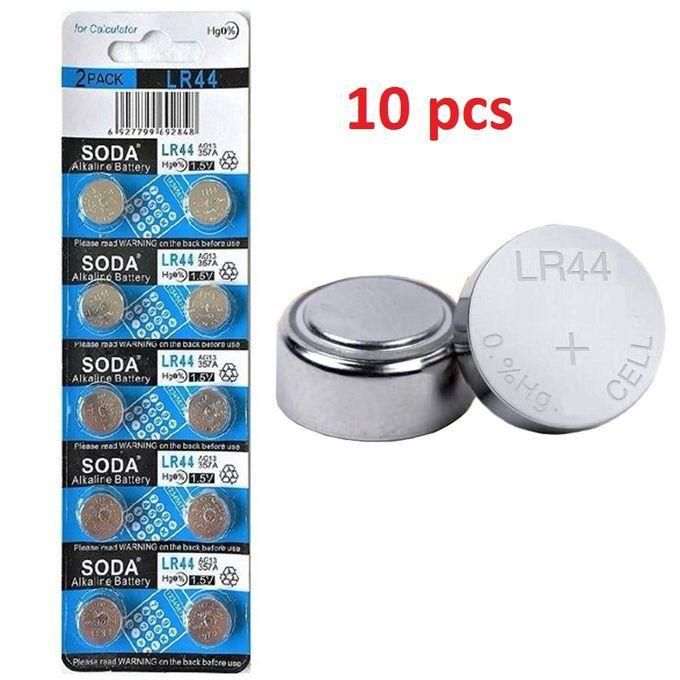 Soda Lot 10 Piles LR44 / AG13 / G13A / 357 voltage 1.5V