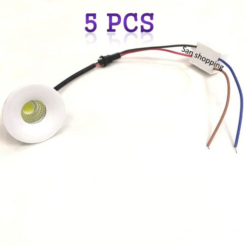 Spot light 5 Pcs Mini Spot Light 3w LED Plafond Encastré Couleur blanche