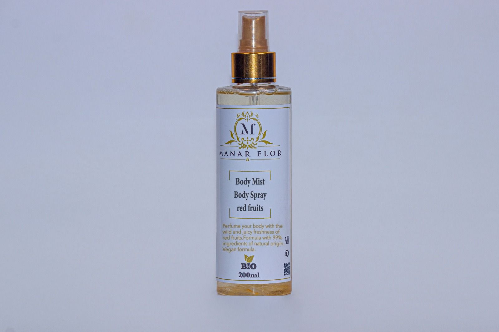 SPRAY CORPS FRUITÉ AVEC DES PAILLETTE DORÉ