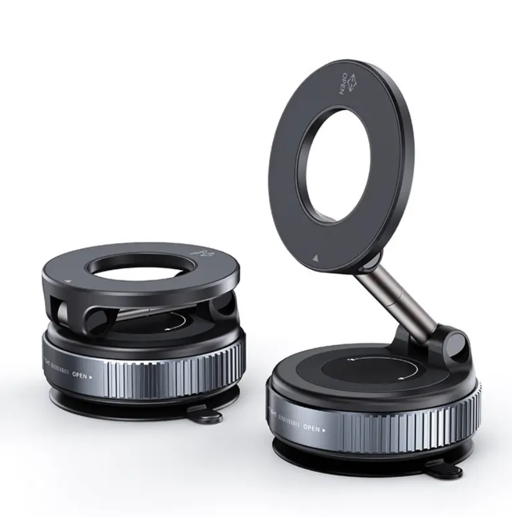 Support de Téléphone Magnétique Pliable Rotatif à 360° Degrés Pour Tableau de Bord de Voiture