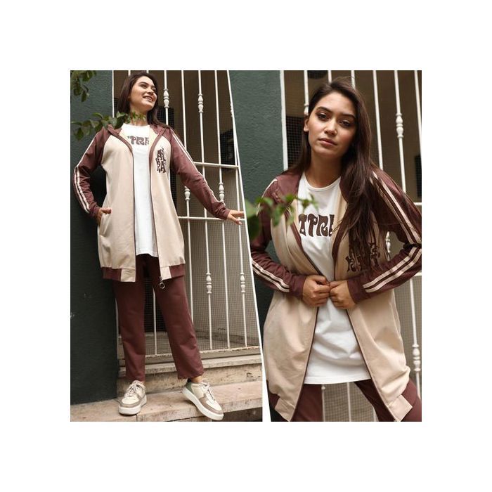 survêt 2 pcs import de Turquie Femmes Ref 70 - Marron