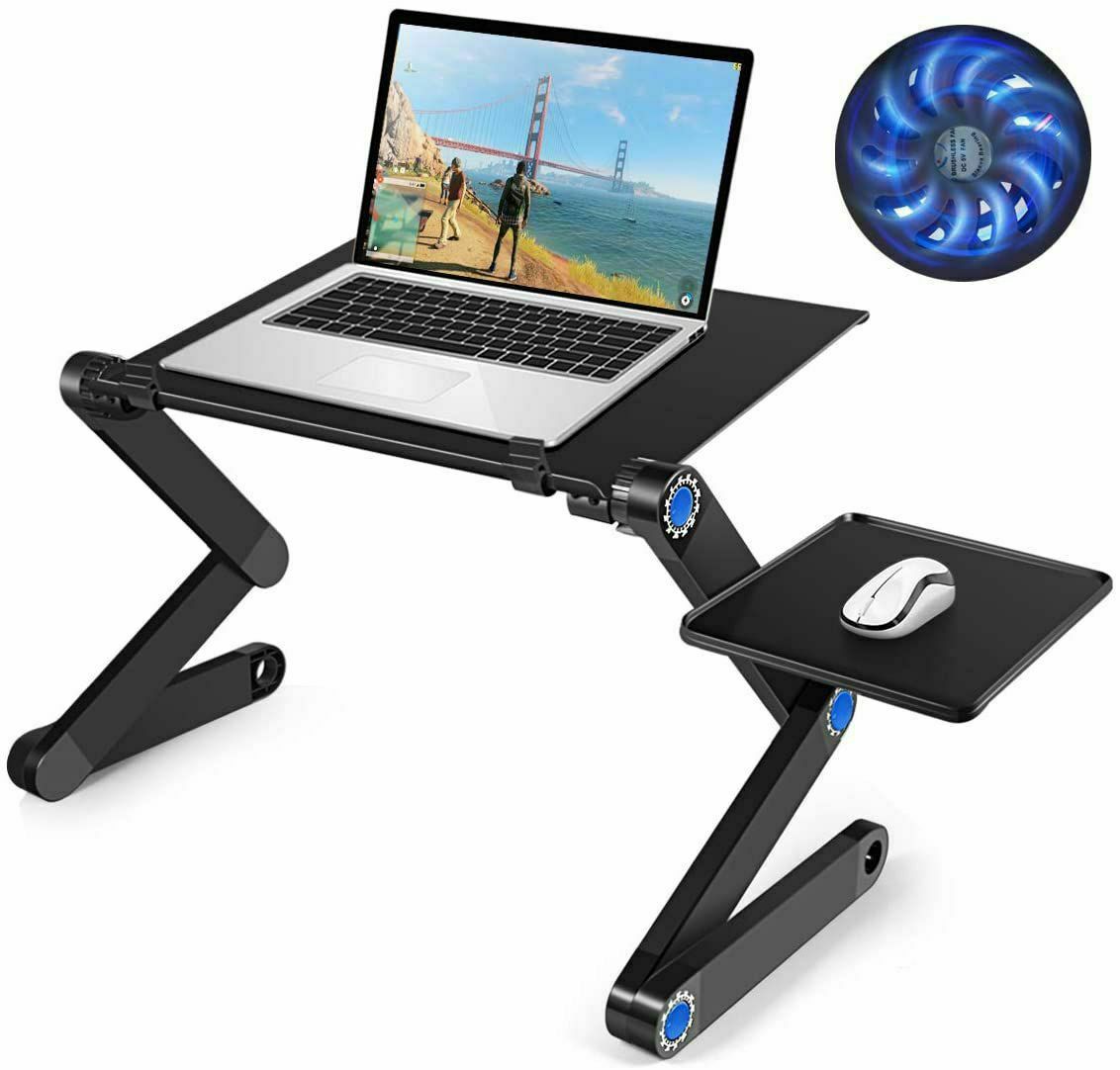 Table PC Portable réglable et pliable avec Support Souris