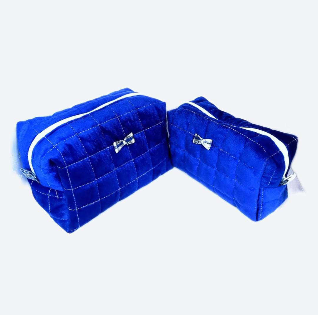 Trousse à Cosmétiques - Bleu - Taille XL et L