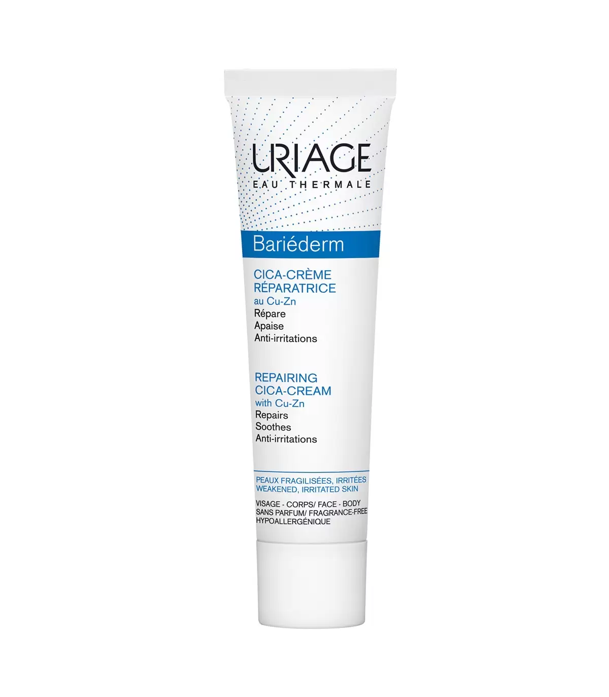 URIAGE Bariederm Cica Crème Réparatrice au Cu-Zn - Peaux Fragiles - 40ml