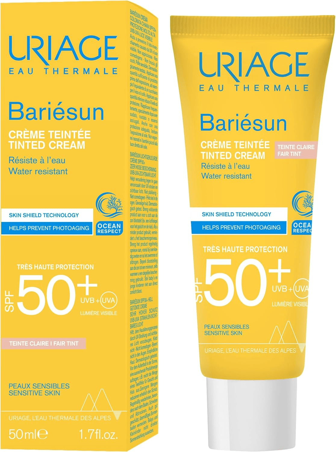URIAGE Bariésun Crème Teintée Dorée SPF50+ - 50ml