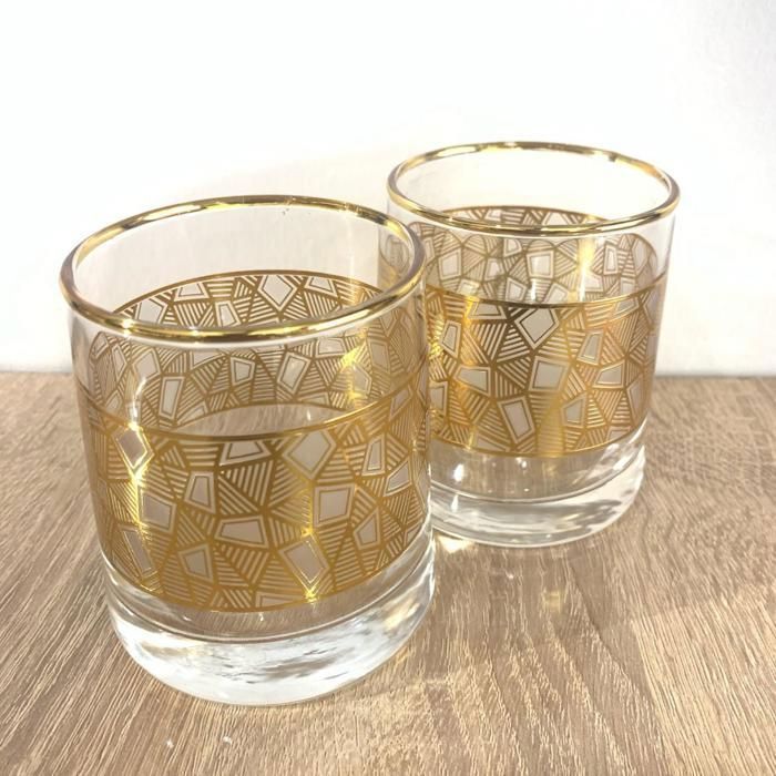 Verres transparents En cristal - Set de 6 - 260 ml - Haute qualité - Élégance-MOTIFS ALEATOIRES